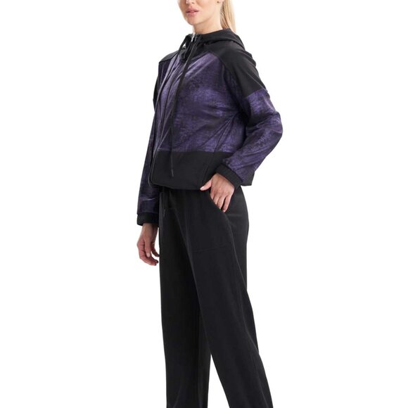 Josie Natori Womens Interlocked Hooded Jacket Size Medium - Picture 1 of 1